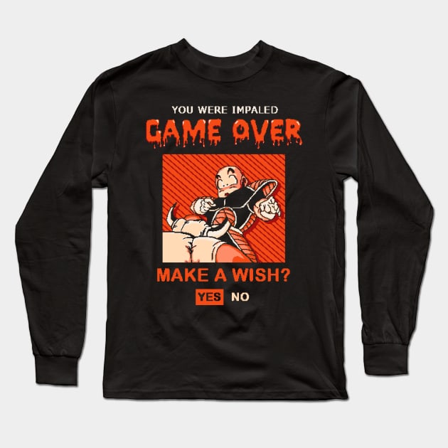 GAME OVER - You Were Impaled Long Sleeve T-Shirt by Punksthetic